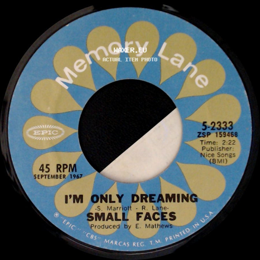 Small Faces - Itchycoo Park / I'm Only Dreaming side B