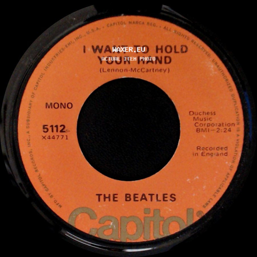 The Beatles - I Want To Hold Your Hand / I Saw Her Standing There side A