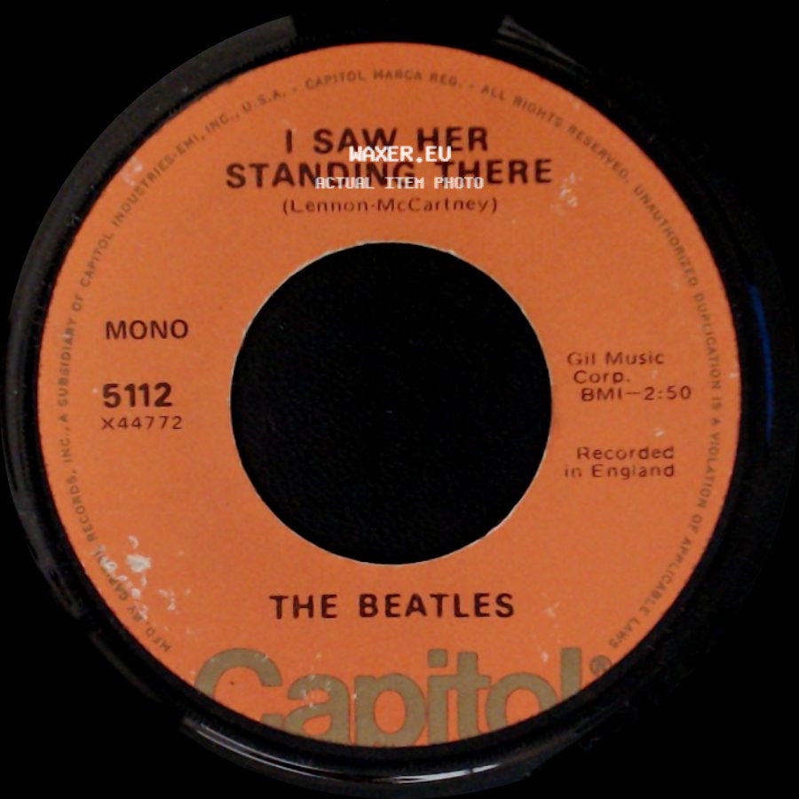The Beatles - I Want To Hold Your Hand / I Saw Her Standing There side B