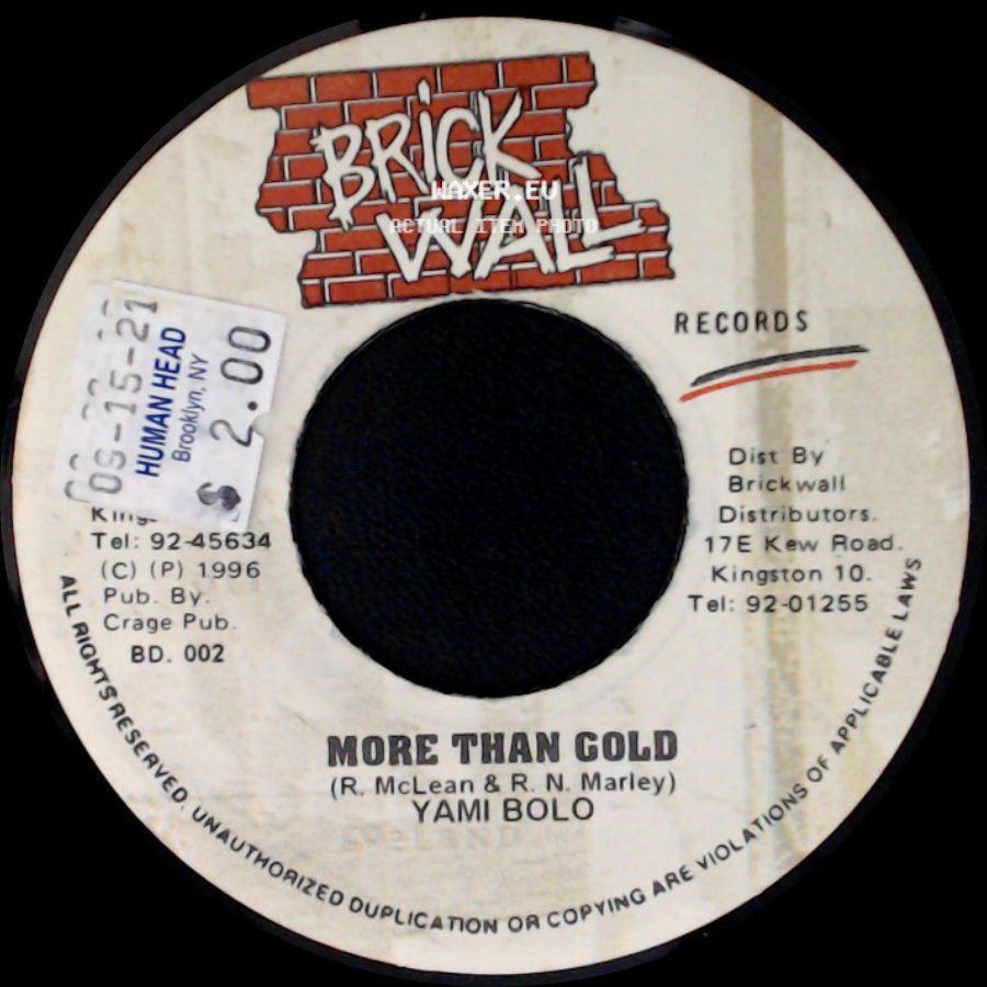 Yami Bolo - Version / More Than Gold side B