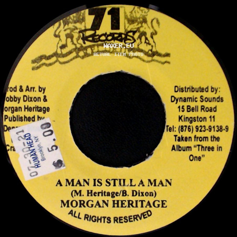 Morgan Heritage - Unknown Title A / A Man Is Still A Man side B