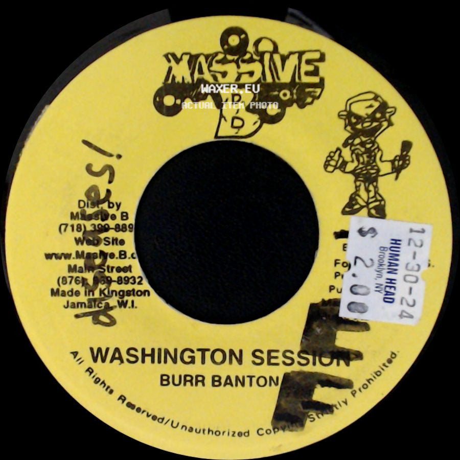 Burr Banton - Unknown Title A / Washington Session side B