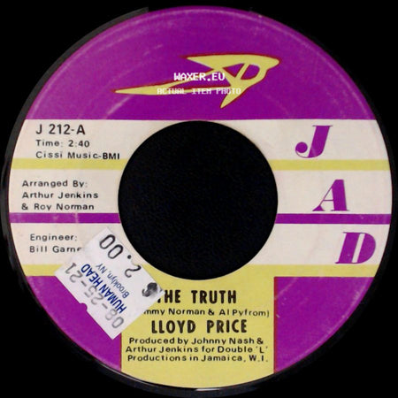 Lloyd Price - Don't Stop Now / The Truth side B