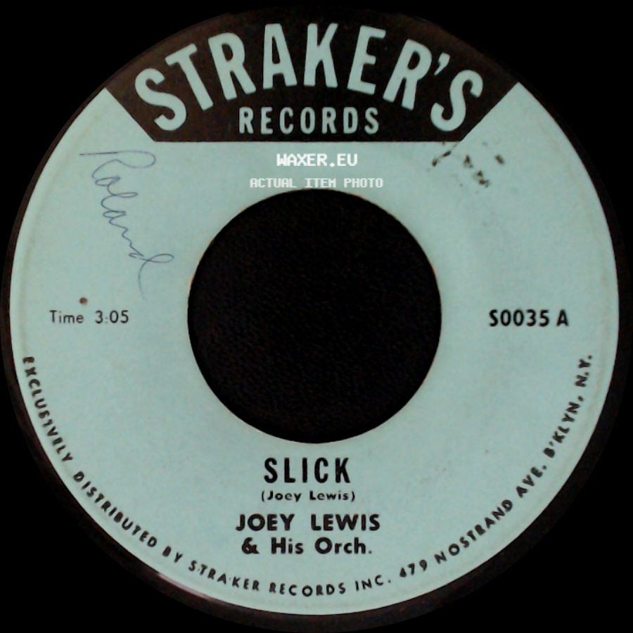 Joey Lewis & His Orch. - Slick / Grenadian Claudette side A