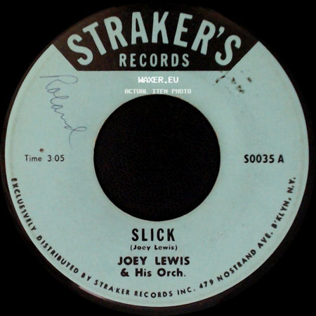 Joey Lewis & His Orch. - Slick / Grenadian Claudette side A