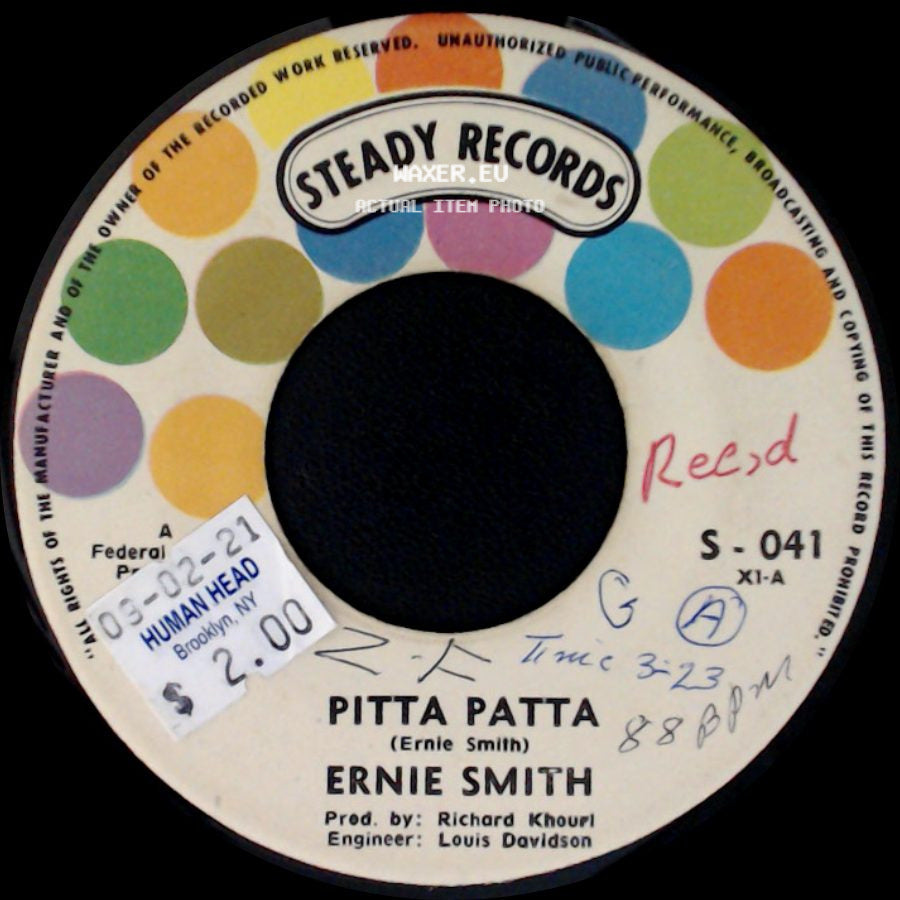 Ernie Smith - Pitta Patta / Litchfield Garden side A