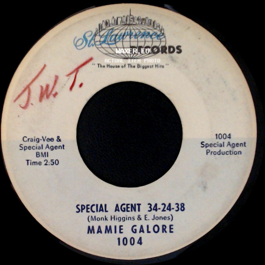 Mamie Galore - I Wanna Be Your Radio / Special Agent 34-24-38 side B