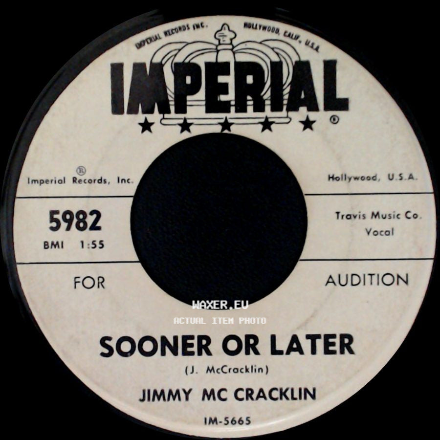 Jimmy Mc Cracklin - Looking For A Woman / Sooner Or Later side B