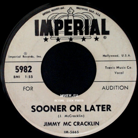 Jimmy Mc Cracklin - Looking For A Woman / Sooner Or Later side B