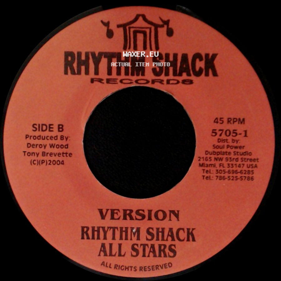 Tony Brevette / Rhythm Shack All Stars - Shine On / Version side B
