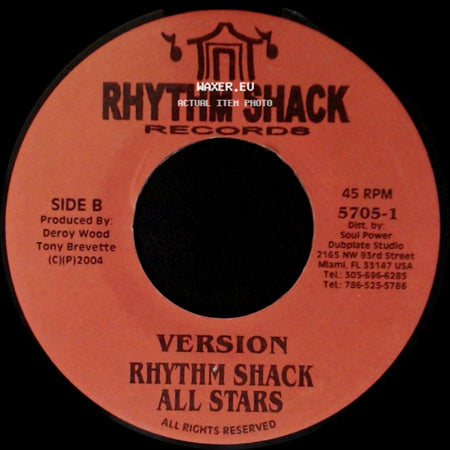 Tony Brevette / Rhythm Shack All Stars - Shine On / Version side B