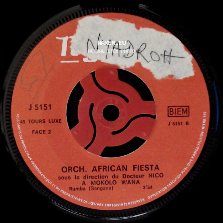 Orch. African Fiesta - Bougie Ya Motema / A Mokolo Wana side B