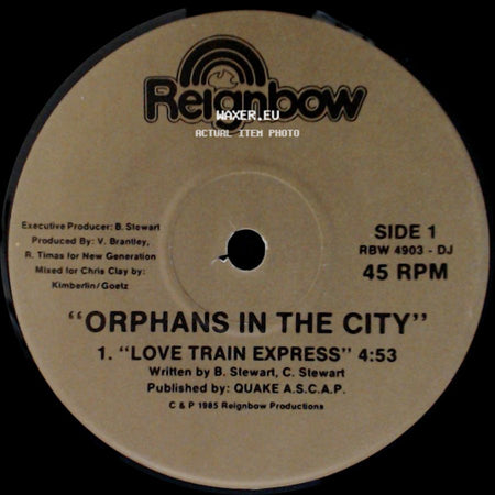 Orphans In The City - Love Train Express / Love Train Express (Instrumental Version) side A