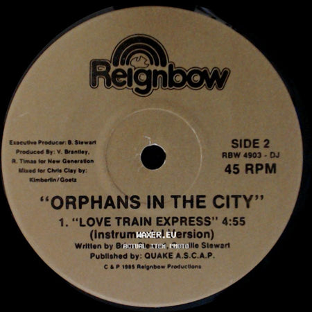 Orphans In The City - Love Train Express / Love Train Express (Instrumental Version) side B