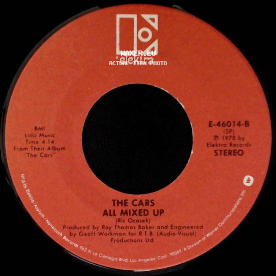 The Cars - Good Times Roll / All Mixed Up side B