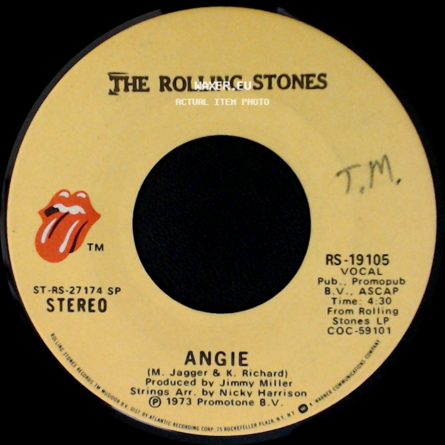 The Rolling Stones - Silver Train / Angie side B
