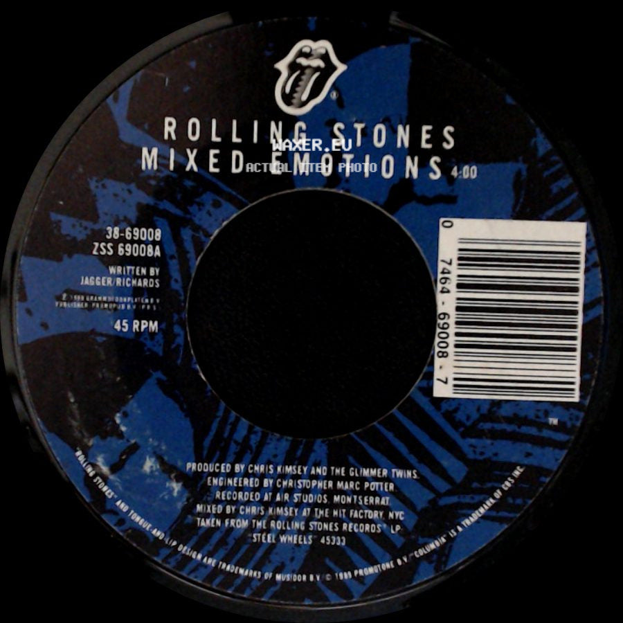 Rolling Stones - Mixed Emotions / Fancy Man Blues side A