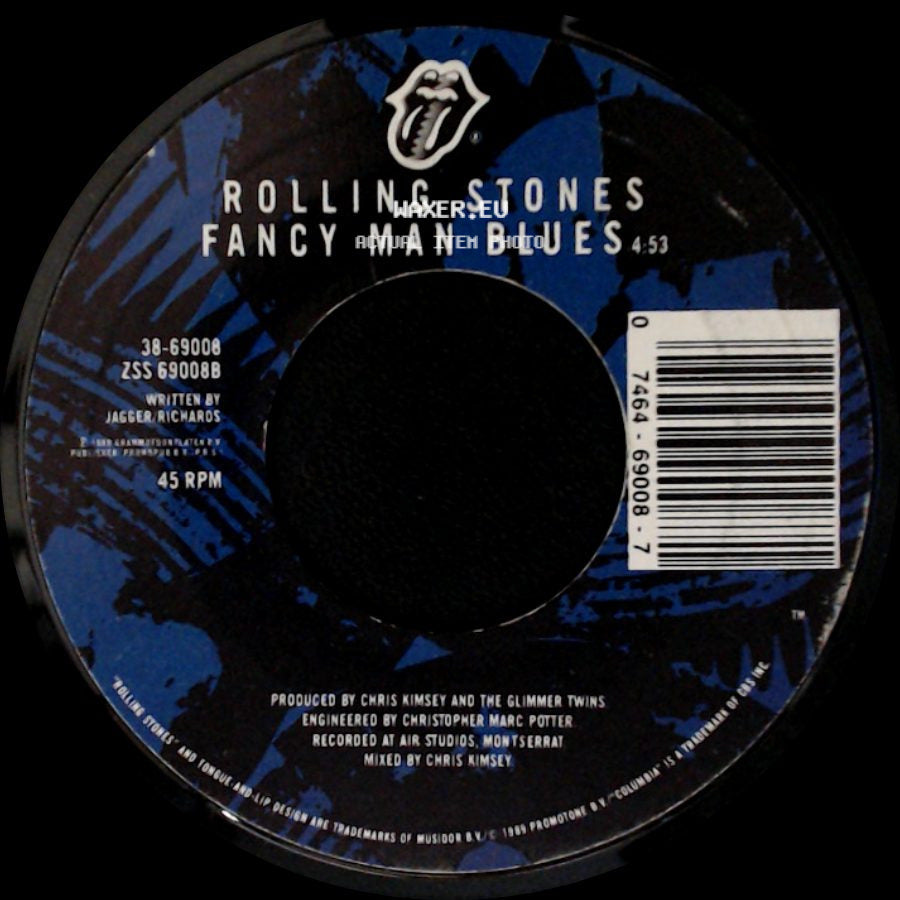 Rolling Stones - Mixed Emotions / Fancy Man Blues side B