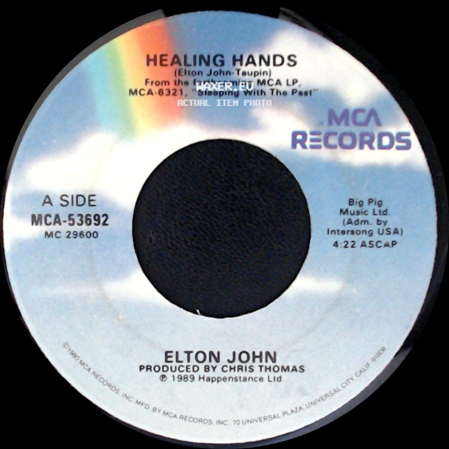 Elton John - Healing Hands / Dancing In The End Zone side A