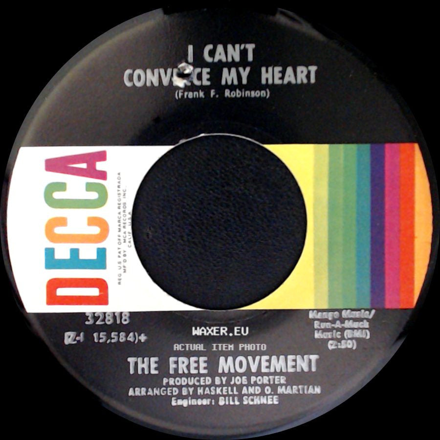 The Free Movement - I Can't Convence My Heart / I've Found Someone Of My Own side A