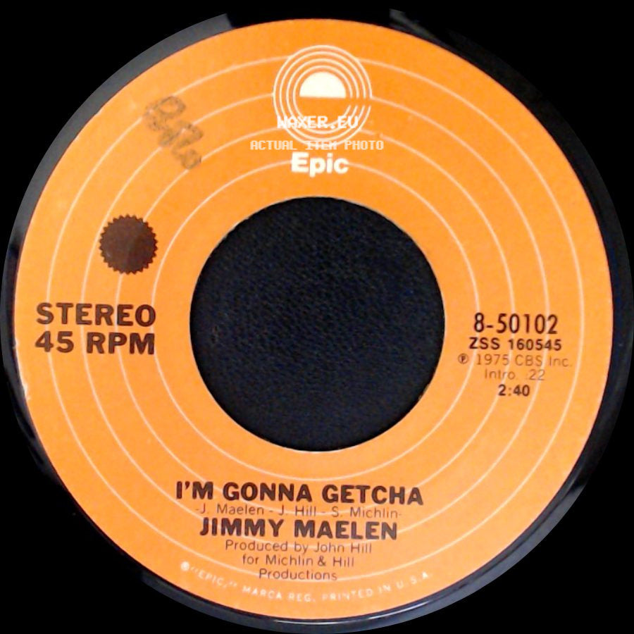 Jimmy Maelen - Run Johnny / I'm Gonna Getcha side B
