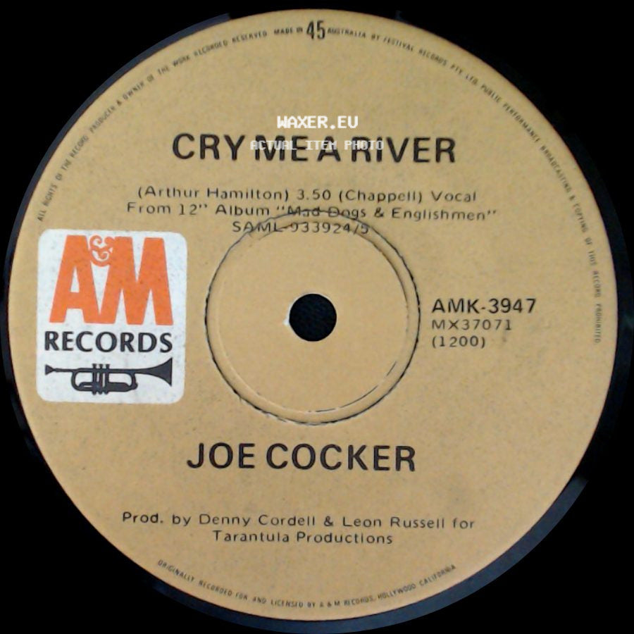 Joe Cocker - Give Peace A Chance / Cry Me A River side B