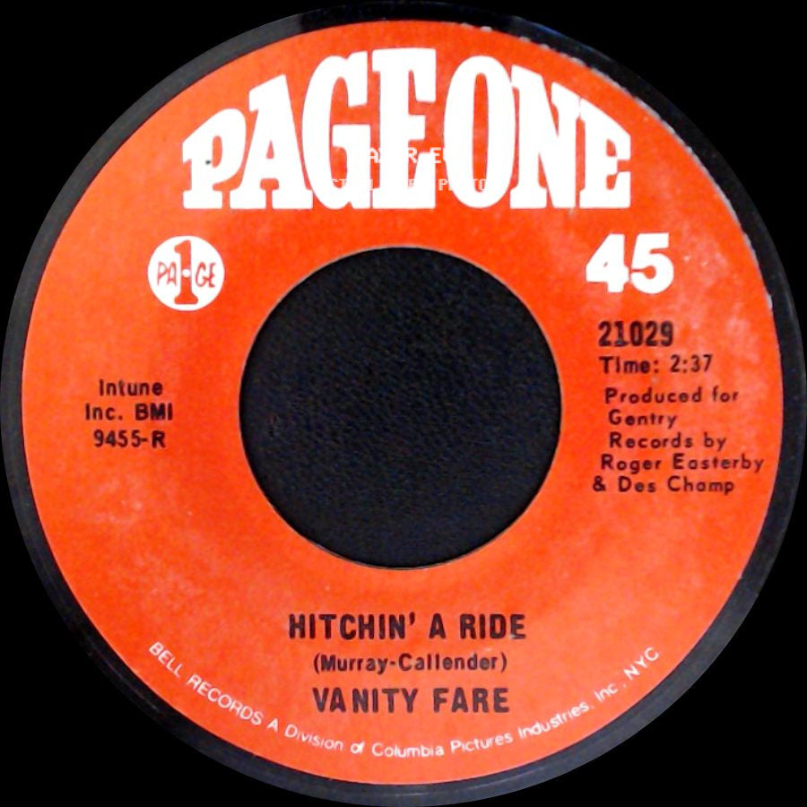 Vanity Fare - Hitchin' A Ride / Man Child side A