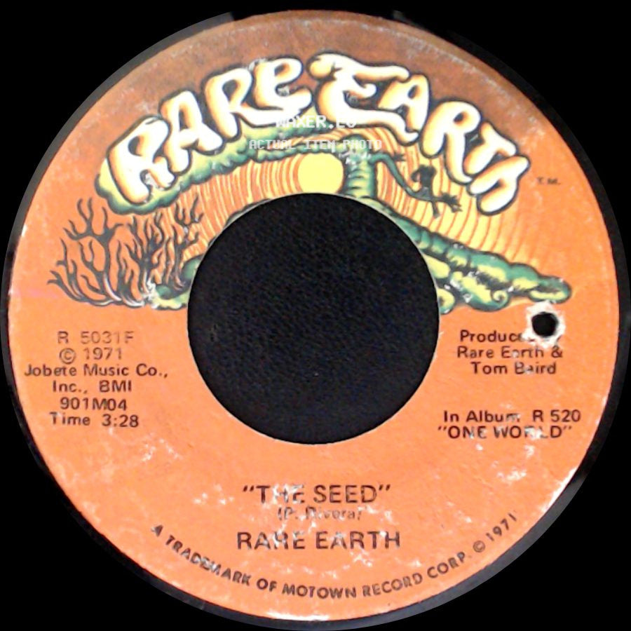 Rare Earth - I Just Want To Celebrate / The Seed side B