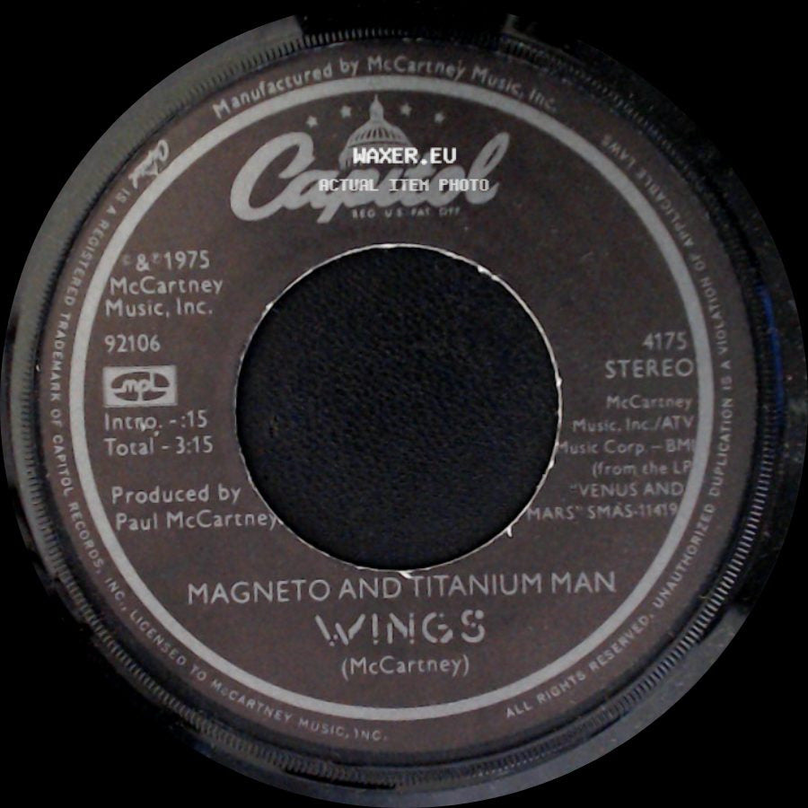 Wings - Magneto And Titanium Man / Venus And Mars Rock Show side A