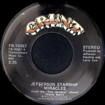 Jefferson Starship - Ai Garimaso (There Is Love) / Miracles side B