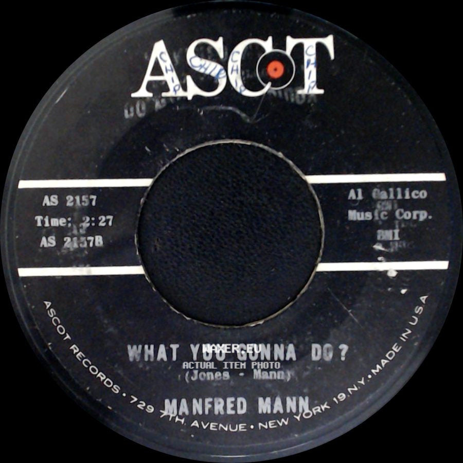 Manfred Mann - What You Gonna Do? / Do Wah Diddy Diddy side A