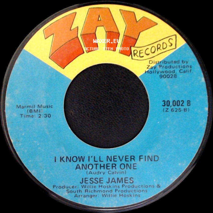 Jesse James - At Last / I Know I'll Never Find Another One side B