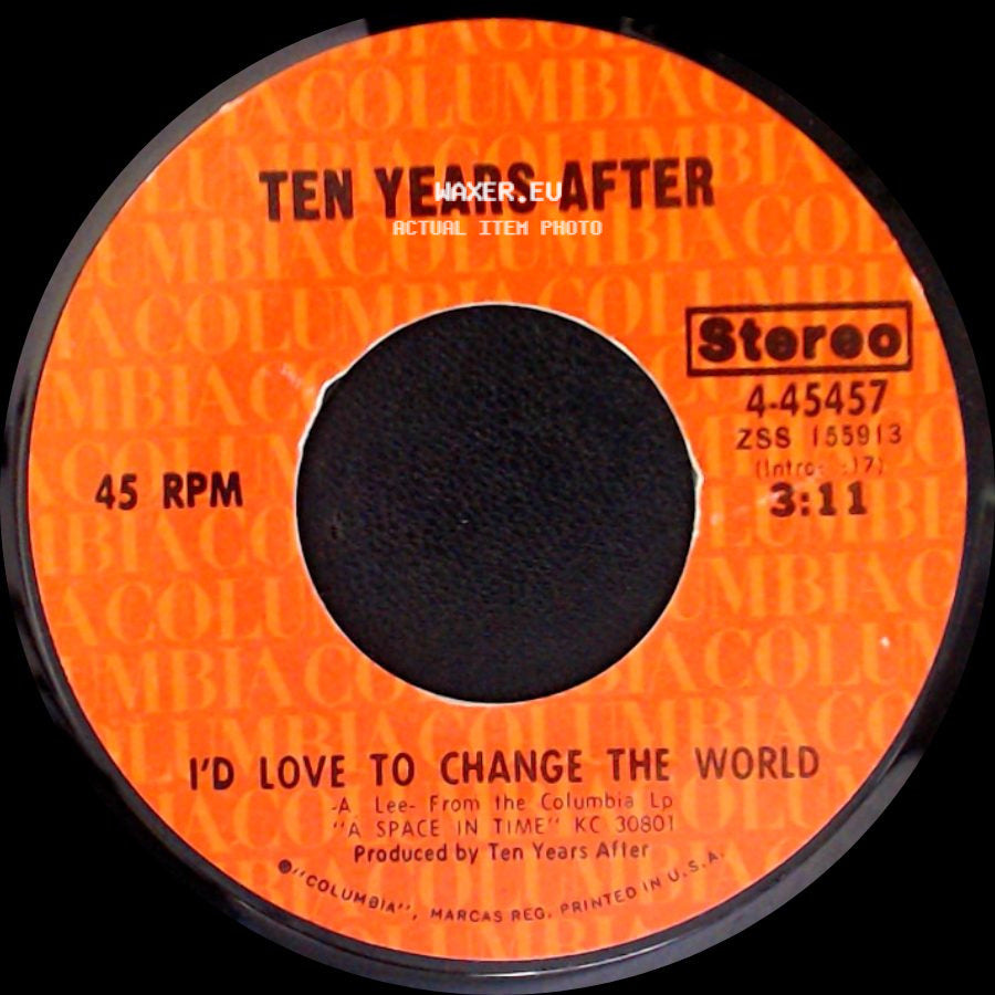 Ten Years After - Let The Sky Fall / I'd Love To Change The World side B