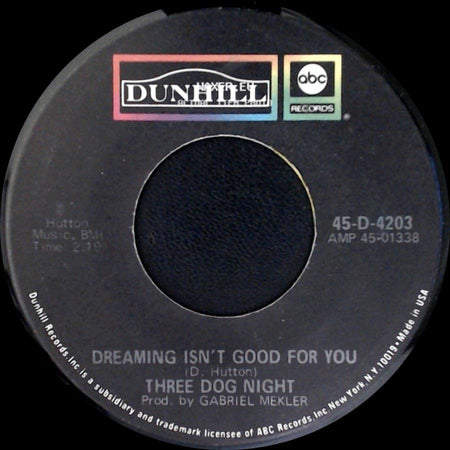 Three Dog Night - Dreaming Isn't Good For You / Easy To Be Hard side A