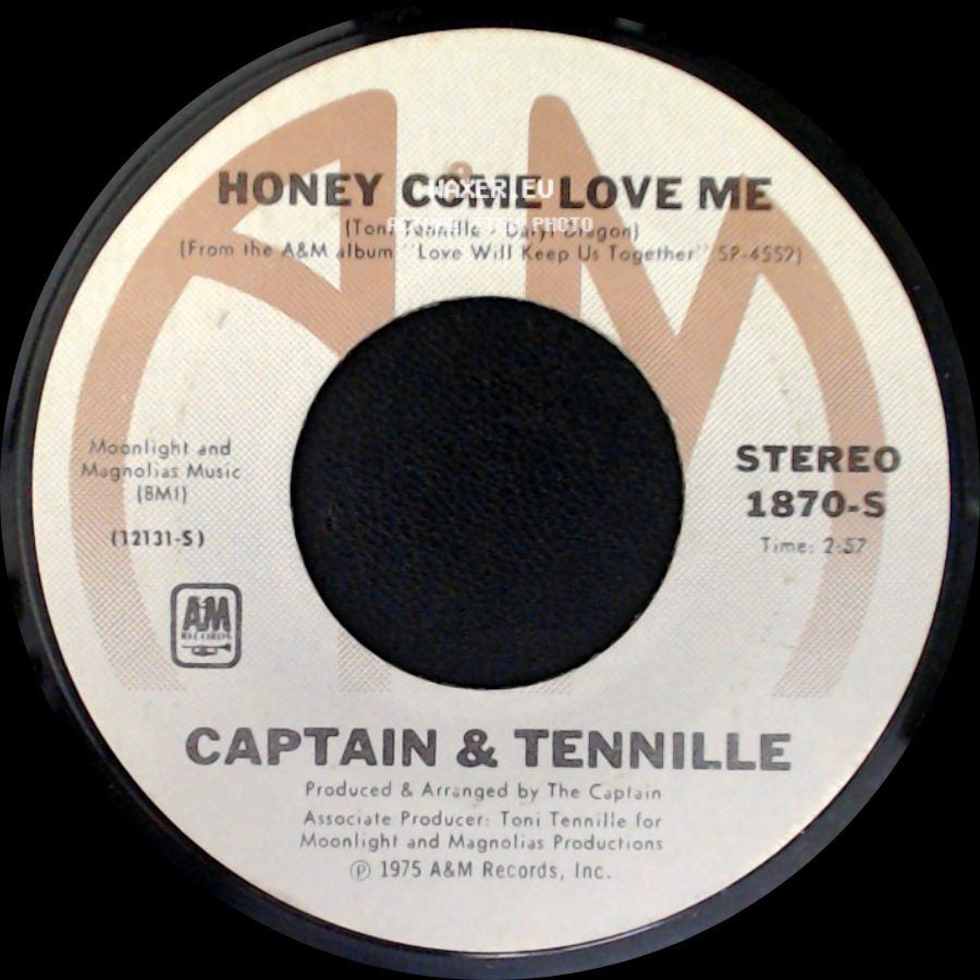 Captain & Tennille - Muskrat Love / Honey Come Love Me side B