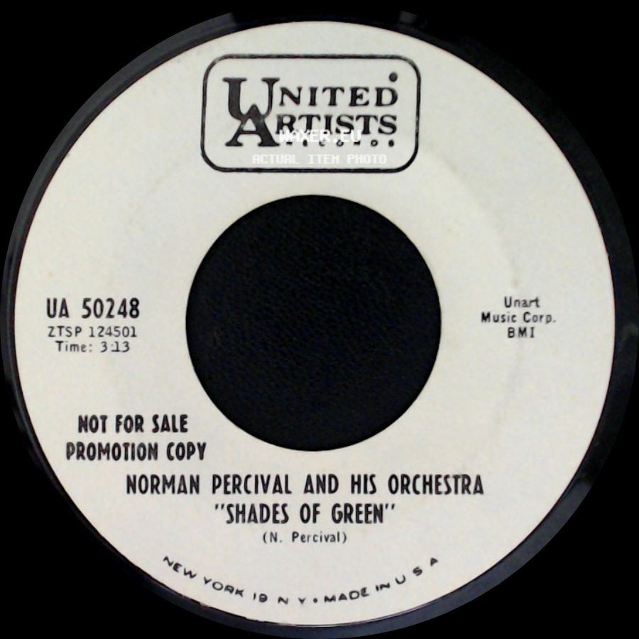Norman Percival And His Orchestra - Billion Dollar Brain / Shades Of Green side B