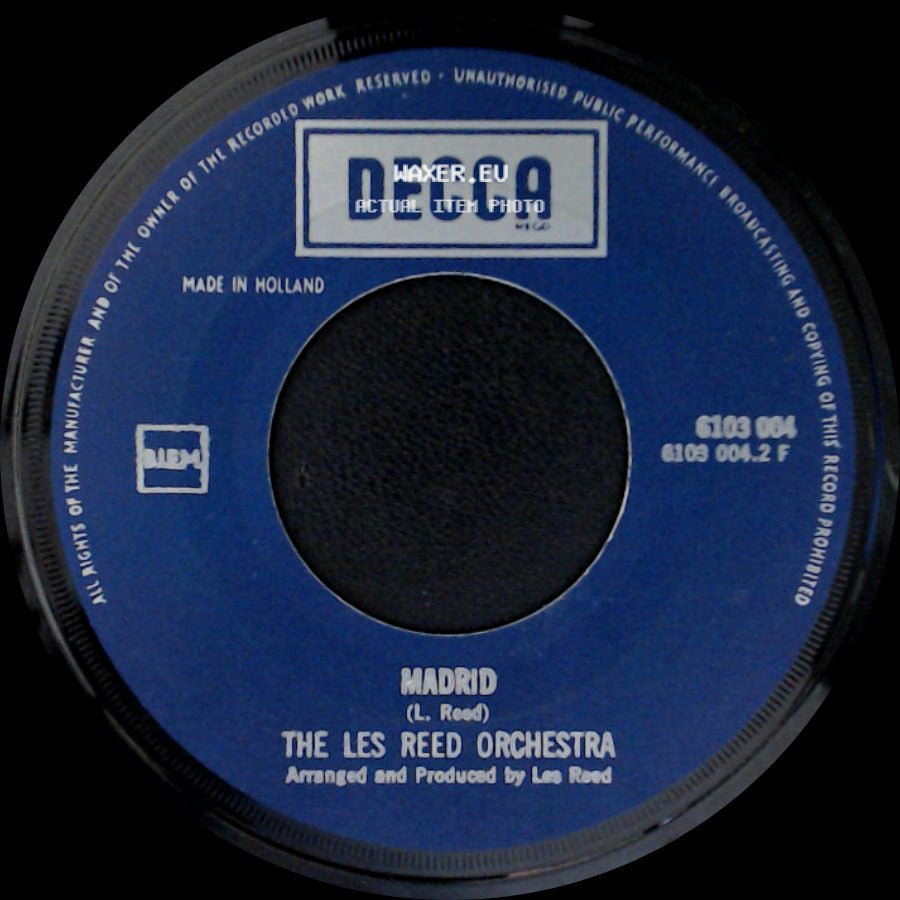 The Les Reed Orchestra - Madrid / Man Of Action side A
