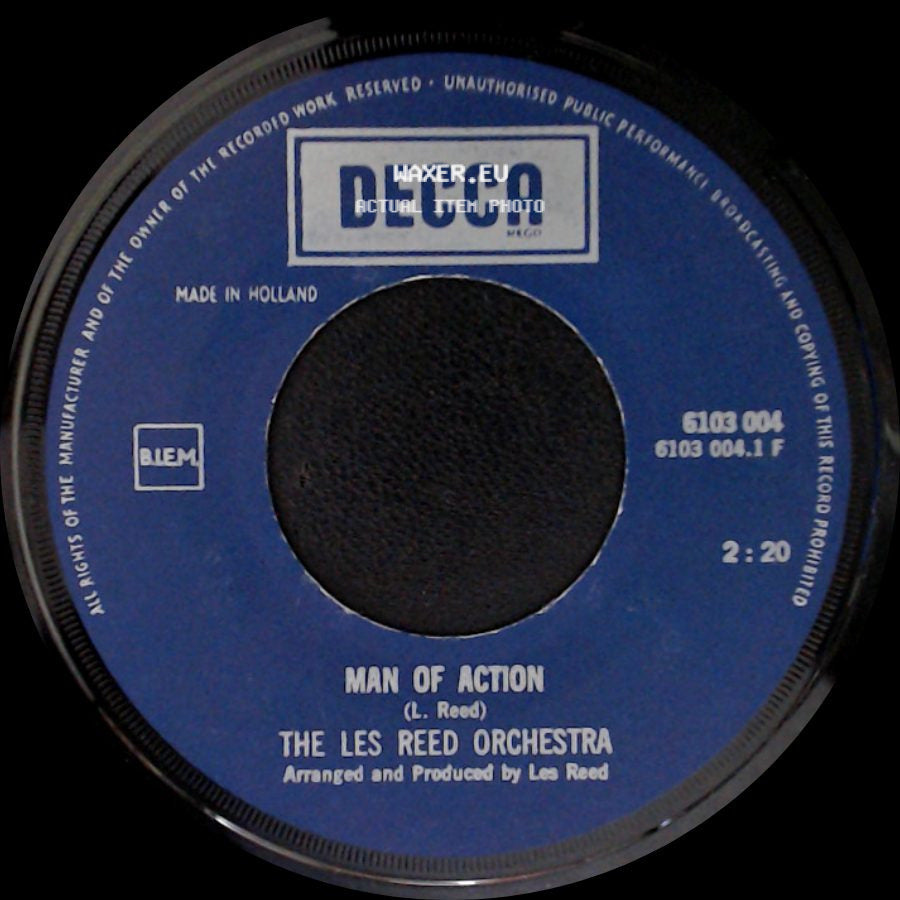 The Les Reed Orchestra - Madrid / Man Of Action side B