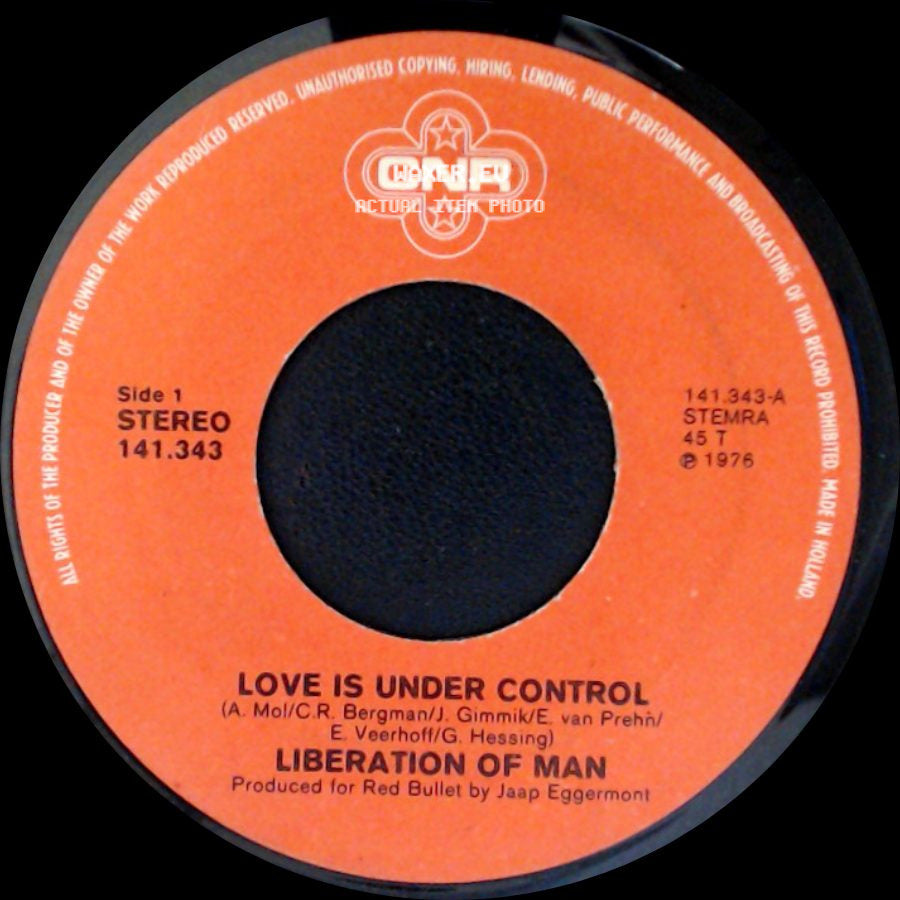 Liberation Of Man - Love Is Under Control / Theme From L.U.C. / Liberation Of Man side A