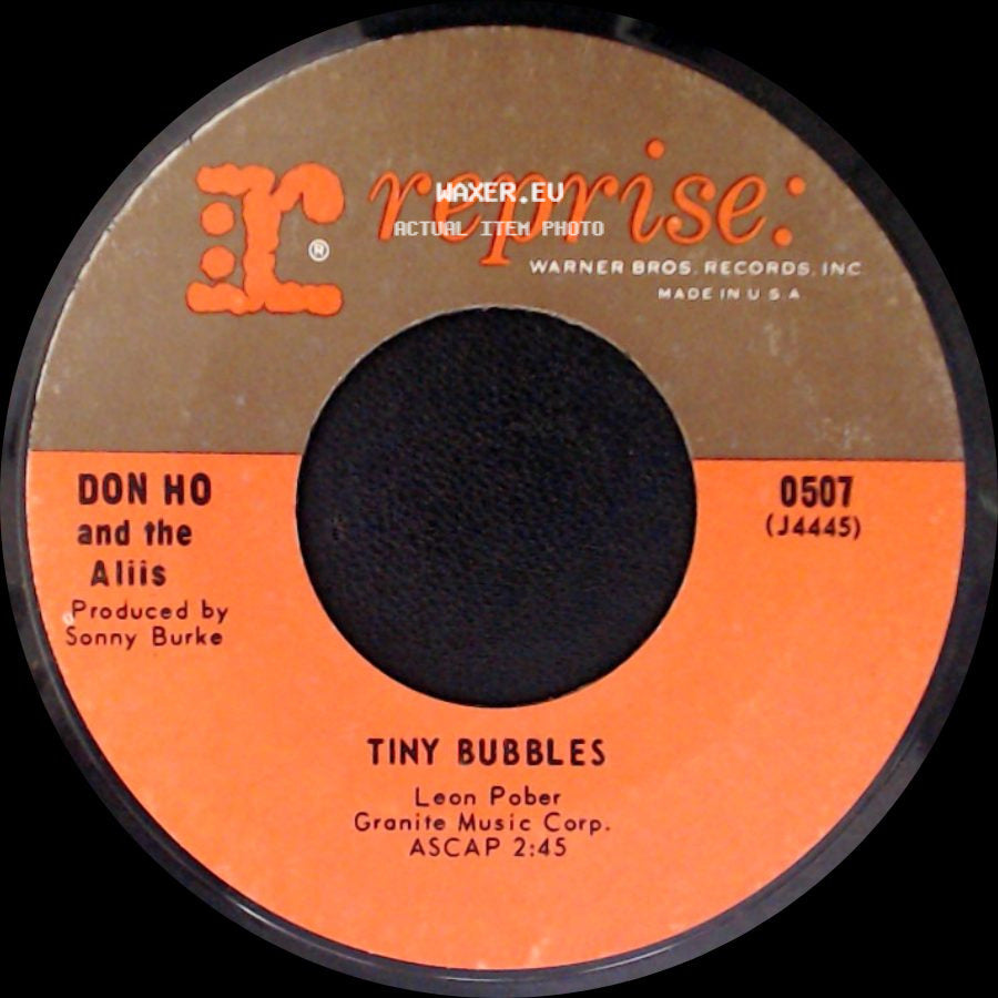 Don Ho And The Aliis - Born Free / Tiny Bubbles side B