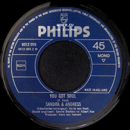 Sandra & Andress - Love Is All Around / You Got Soul side B