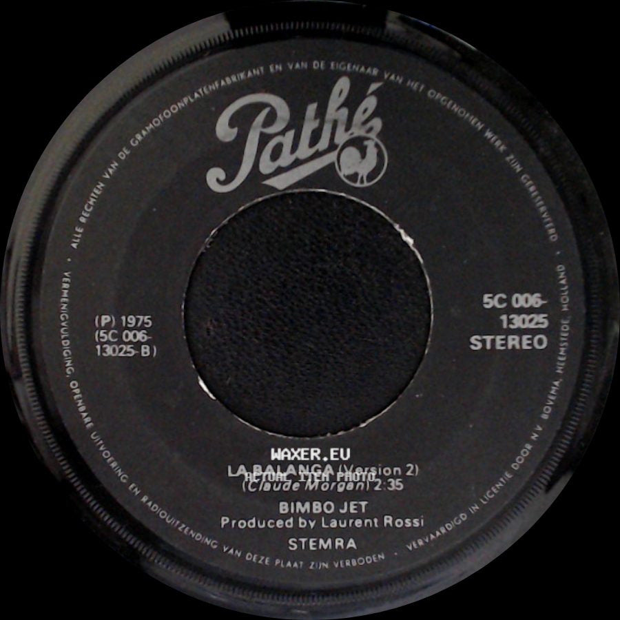 Bimbo Jet - La Balanga (Version 1) / La Balanga (Version 2) side B