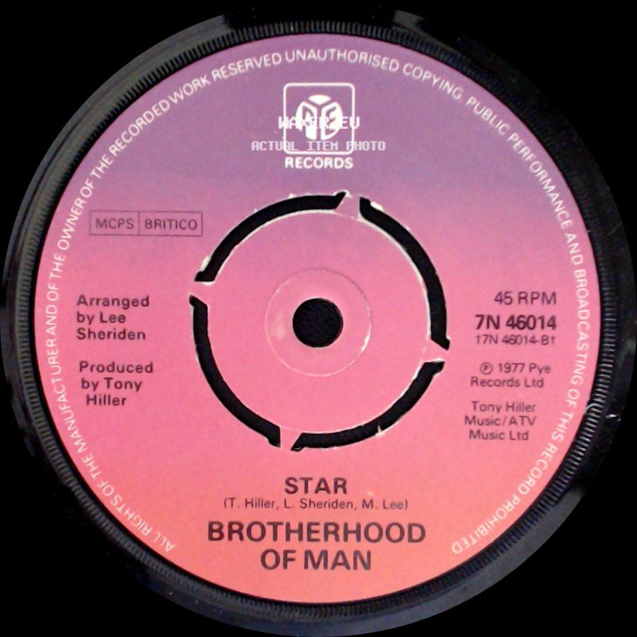 Brotherhood Of Man - Star / Highwayman side A