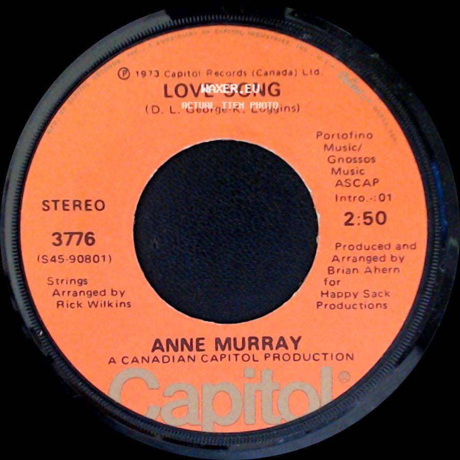Anne Murray - You Can't Go Back / Love Song side B