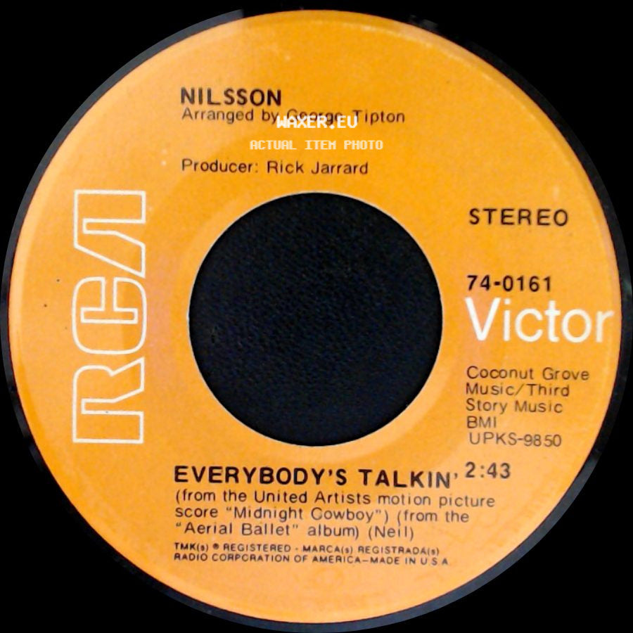 Nilsson - Everybody's Talkin' / Rainmaker side A
