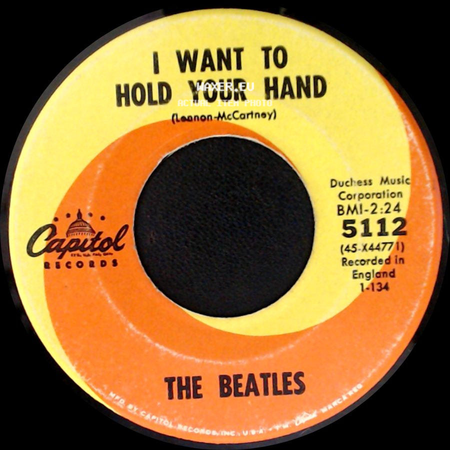 The Beatles - I Want To Hold Your Hand / I Saw Her Standing There side A