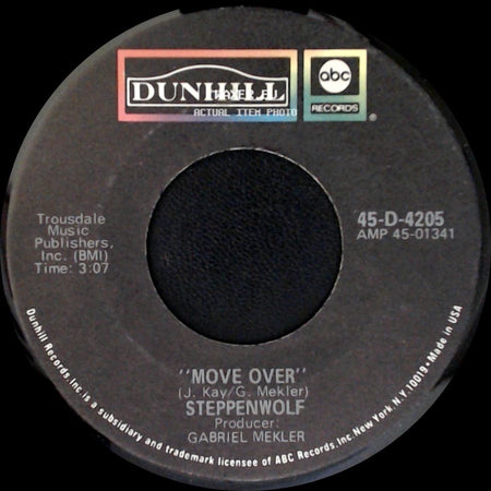 Steppenwolf - Power Play / Move Over side B
