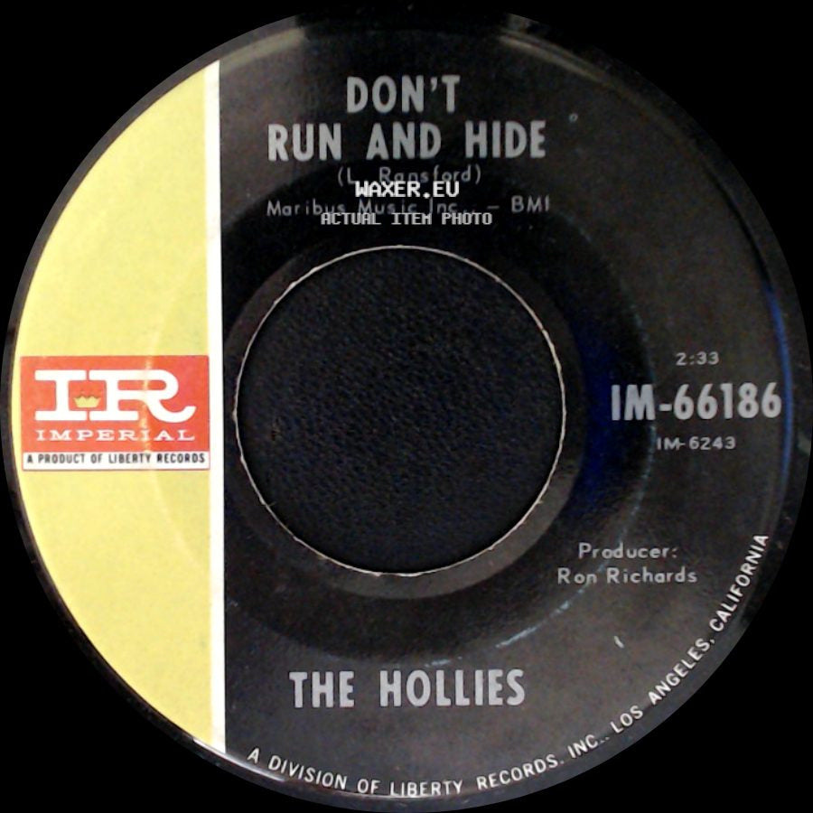 The Hollies - Bus Stop (Graham Gouldman) / Don't Run And Hide side B