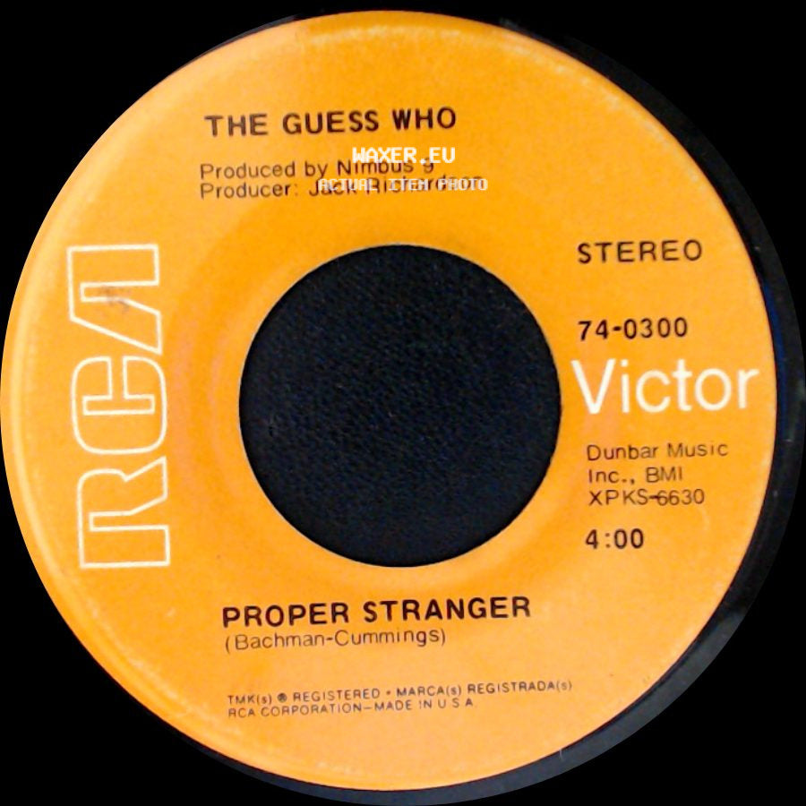 The Guess Who - Proper Stranger / No Time side A