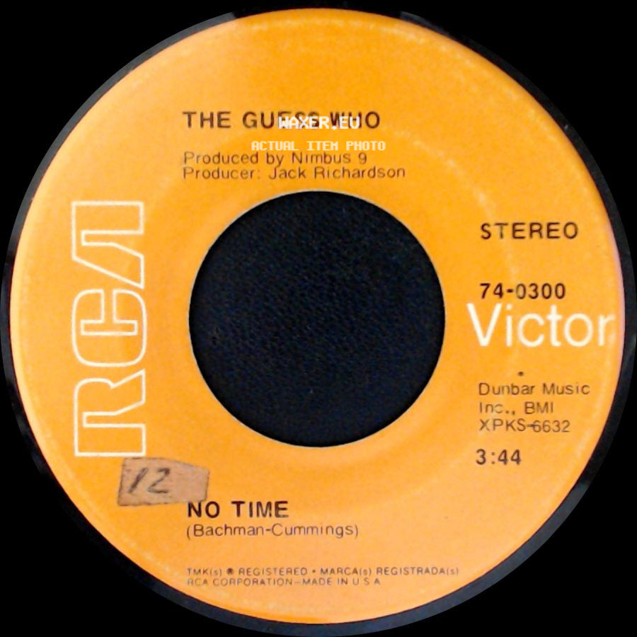 The Guess Who - Proper Stranger / No Time side B